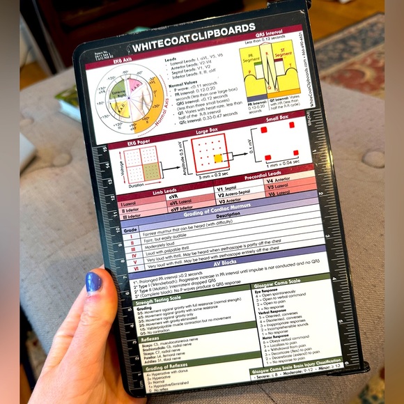 Office White Coat Clipboard Folding Clipboard With Medical References